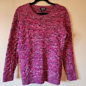Lands End Drifter Magenta Fuschia Pink With Purple Medium/Petite